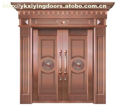 厂家直销不锈钢铜门 XYM-8128 豪华别墅非标门的品质之选